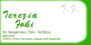 terezia foki business card